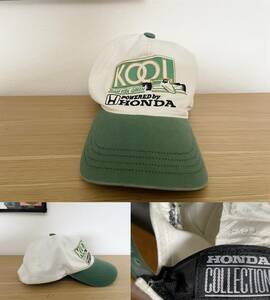 【激安1点のみ 希少】HONDA ホンダ CART TEAM KOOL GREEN チーム・クール・グリーン キャップ 帽子 モータースポーツ グリーン×ホワイト系