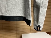 【激安1点のみ 国内正規品】NIKE ナイキ TECH FLEECE テックフリース パーカー フーディ ジップアップ ジャケット XL グレー×ブラック_画像6