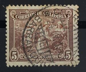 コロンビア切手★コロンビア、コーヒー、プランテーション1938年