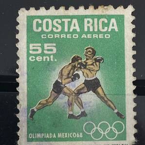 コスタリカ切手★メキシコオリンピック1968年 ボクシングの画像1
