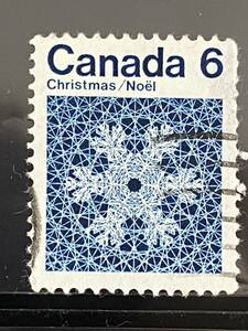 カナダ切手★クリスマス切手　雪の結晶　 1971年