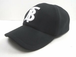 ♪BURBERRY バーバリー 帽子 キャップ ブラック 8038141/71Q♪USED品
