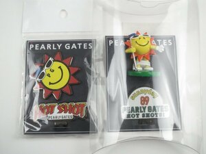 ♪PEARLY GATES パーリーゲイツ 太陽 キャップクリップマーカー 2点セット♪未使用品