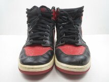 ♪NIKE AIR JORDAN 1 HIGH BRED ナイキ エアジョーダン1 ハイカットスニーカー ブレッド 27.0cm 94年製 130207-061-00♪USED品_画像2