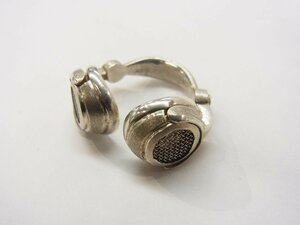 # headphone type ring silver 925 fashion ring #15UP Konduct # USED