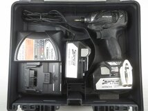 ♪HITACHI 日立工機 コードレスインパクトドライバ WH18DBAL2(2LSCK)(B) ストロングブラック♪動作OK 中古品_画像1