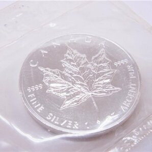 ◎ 銀貨 ◎ 純銀 メイプルリーフコイン1oz 31.1ｇ SV1000 1992年 パッケージ入り ◎美品の画像3