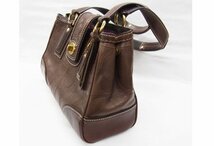 ■ コーチ/COACH ■ 11330 レザー ハンドバッグ こげ茶 ■ USED_画像3