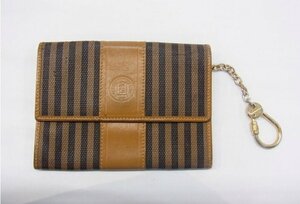 ■ フェンディ/FENDI ■2266 81037 049　フラップ財布 茶 ■ 経年品