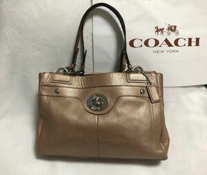 美品 正規品 COACH コーチ ハンドバッグ レザー バッグ 肩掛け 2WAY