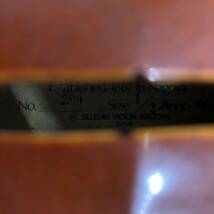 【R-1】 SUZUKI NO.280 1/2 バイオリン 弦切れ キズあり 汚れあり スズキ 中古品 1533-21_画像4