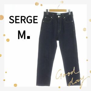 SERGE■デニムパンツ 38 Ｍ 濃紺 ジーンズ ジーパン Gパン ストレート