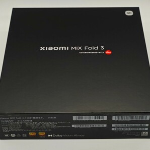 中古美品Xiaomi Mix Fold 3 5G Dual Sim 512GB (16GB RAM) 折りたたみ式スマホ ブラックの画像2