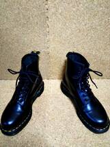 【Dr.MARTENS】ドクターマーチン 1460 8ホールブーツ UK8 (27cm ) 8EYE BOOT スムースレザー ブラック 国内正規品【美品】_画像2