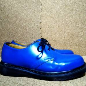 【Dr.MARTENS】ドクターマーチン 1461 TRAINING SPEC 3ホールシューズ UK7 (26cm ) 3EYE SHOE 希少カラー ブルー【良品】の画像4