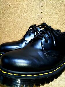 【Dr.MARTENS】ドクターマーチン 1461 ベックス 3ホールシューズ UK7 (26cm )BEX 3EYE SHOE スムースレザー ブラック 厚底【良品】