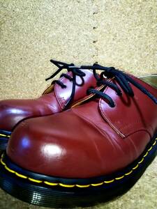 【Dr.MARTENS】ドクターマーチン 1925 スチールトゥ 3ホールシューズ UK5(24cm ) CORE STEEL TOE 3EYE SHOE CHERRY RED 希少カラー