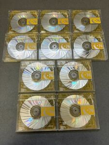MD ミニディスク minidisc 中古 初期化済 AXIA アクシア 74 イエロー 10枚セット