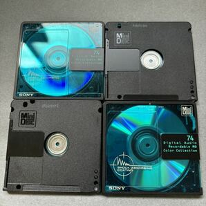 MD ミニディスク minidisc 中古 初期化済 SONY ソニー color collection 74 グリーン 10枚セットの画像3