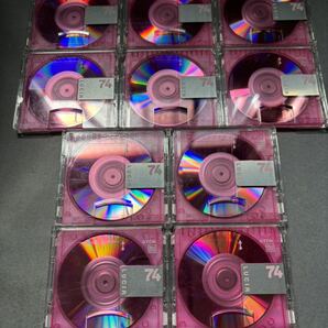 MD ミニディスク minidisc 中古 初期化済 TDK LUCIR 74 ピンク 10枚セットの画像1