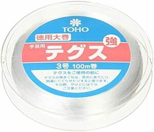 TOHO テグス 太さ約0.29mm×約100m巻 強 3号 スキ 6-100-1