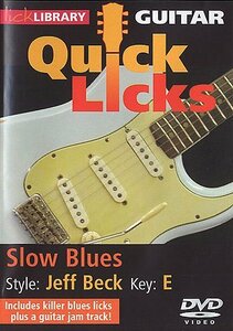 Guitar Quick Licks: Jeff Beck Style Slow Blues [DVD](中古品)