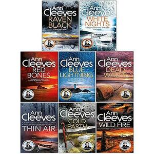 Ann Cleeves Shetland Series Collection 8 Books Set (Blue Lightning, Ra(中古品)