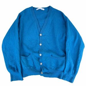 AD 2002 田中期 comme des garons homme 縮絨　cardigan knit blue Tanaka Rei Kawakubo cdg collection archive 00s rare over size