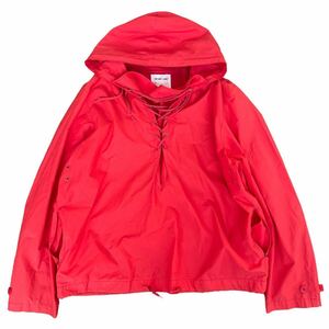 00s helmut lang anorak parka red collection archive Italy label rare hoodie 