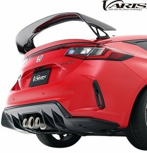 【M’s】 HONDA シビック タイプR FL5 前期 (2022y-) VARIS ARISING-1 リアウイング CARBON+ (クリア塗装済) カーボン バリス VAHO-105