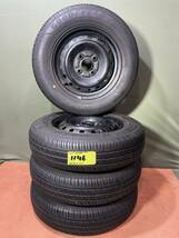 145/80R13 GOODYEAR EFFICIENTGRIP 鉄ホイール 13X4.00B 4x100 タイヤ 4本 セット(2021年製) 【H46】_画像1