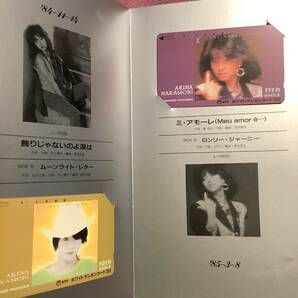 中森明菜 テレホンカード AKINA NAKAMORI Card Exhibition 1982〜1987 50度数全18枚 未使用 コレクションの画像5