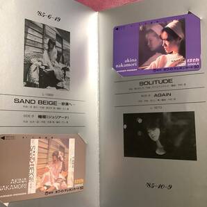 中森明菜 テレホンカード AKINA NAKAMORI Card Exhibition 1982〜1987 50度数全18枚 未使用 コレクションの画像6