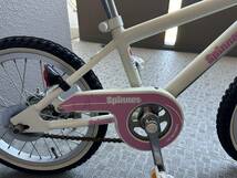 子供用自転車　16インチ　白ピンク　スピナー　実使用あり　BMXタイプ　可愛い　女の子用_画像3
