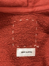 visvim◆AMPLUS HOODIE P.O. /UNEVENDYE/パーカー/2/コットン/RED　美品_画像5