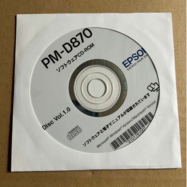 PM-D870 ソフトウェアCD-ROM