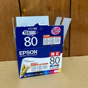 【期限たっぷり】 【外箱のみ開封】エプソン IC6CL80 純正 インク　EPSON とうもろこし