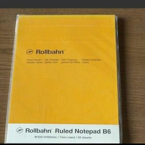 Rollbahnメモ帳(イエロー)