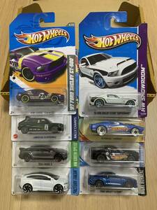 ホットウィール 8台セットHot Wheels フォード シェルビー FORD SHELBY GT500 GT350r ポンティアック ファイアーバード ランチア テスラ 