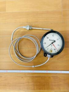 中古 現状渡し 工業用 液体サーモメーター NISSHIN THERMOMETER 壁掛型温度計 測定範囲0～300℃