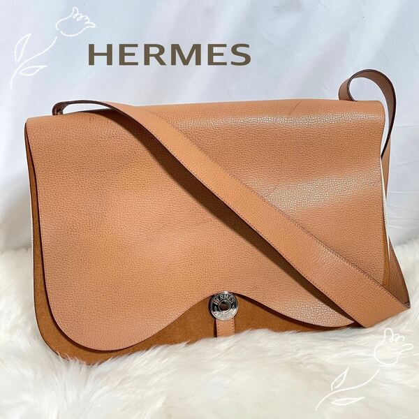 Hermes　エルメス　サックコロラドGM ショルダーバッグ　メッセンジャーバッグ　レザー　ブラウン　357