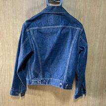 90S 香港製 LEVI'S リーバイス 71557-02 復刻 557 デニム ジャケット Gジャン 36 メンズ デニムジャケット 濃紺 _画像4