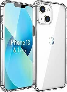 iPhone13 ケース クリア MIL規格耐衝撃 黄変防止 ［ワイヤレス充電対応 ］ 『四隅滑り止 レンズ保護 滑り止め 軽い スレ傷防止〕