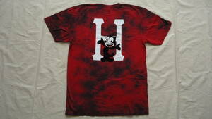 Huf x Felix The Cat Felix Classic H Wash T-Shirt 赤 M 半額 50%off Tee ハフ 半袖 Tシャツ SB スケートボード レターパックライト