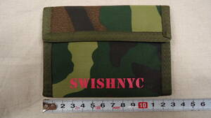 SWISH NYC Trifold Wallet カモ 半額以下 70%off スウィッシュ ニューヨーク 三つ折り財布 レターパックライト おてがる配送ゆうパック 匿