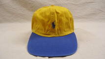 Polo Ralph Lauren Cotton Chino Ball Cap 黄/青 %off ポロ ラルフローレン 定番 キャップ 帽子 レターパックライト おてがる配送ゆうパッ_画像2