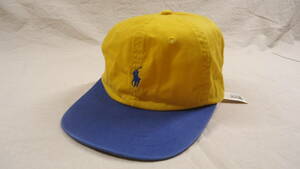 Polo Ralph Lauren Cotton Chino Ball Cap 黄/青 %off ポロ ラルフローレン 定番 キャップ 帽子 レターパックライト おてがる配送ゆうパッ