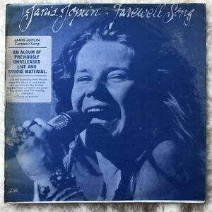 ●Janis Joplin『Farewell Song』（非正規韓国一色刷りレコード盤・レア!!） ジャニス ジョプリン 白鳥の歌 Big Brother サイケ woodstock