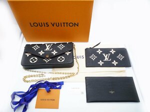 ★【美品】LOUIS VUITTON ルイヴィトン モノグラムアンプラント ポシェットフェリシー チェーンショルダー バッグ RFIDチップ カードケース