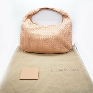 ★BOTTEGA VENETA ボッテガヴェネタ ホーボー イントレチャート ワンショルダー ハンドバッグ レザー ベージュ 肌色 ミラー 袋付き★/Hの画像1